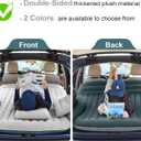 Ciremiv SUV Air Mattress, Double-Sided Thick Flocked Car Air Mattress with Built-in Pump & Pillow, Complete Sleeping Accessories for Auto Camping & Road TripsLight Grey, Full