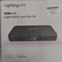 LightingWill TV LED Backlight with 4K HDMI Sync Box, 12.47ft RGBIC LED Strip Lights for 65-75 Inch TV, Sync with Screen, 3 HDMI Inputs, 60 LEDs/m High Density, App Control, Works with Alexa & Google