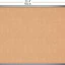VIZ-PRO Cork Notice Board, 36 X 24 Inches, Cork Bulletin Board with Black Aluminium Frame