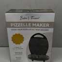 Baker's Friend Multi Pizzelle Maker Electric, Stroopwafel Iron, 4 x 4.5'' Pizzelle Waffle Cookies Maker with Temperature Control, Ideal for Holidays, Parties & More, Great Choice for Gift, Graphite