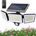 Solar Lights Outdoor - 2500 LM Waterproof Motion Sensor Spotlight, High Output Yard Lighting, Great for Outside Garden Patio Tree House Porch, Security Safety Fixture