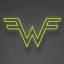 Weezer Green Neon Sign