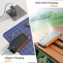 Solar Charger Power Bank 49800mAh, Portable Solar Phone Charger with 2 USB-A & USB-C Ports, 15W Fast Charging for iPhone, Samsung and More, Dual Flashlightfor Camping, Travel & Emergency Backup