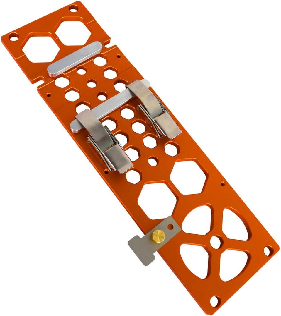 Upgraded 340mm Track Saw Square Right Angle Circular Saw Guide Rail Angle Stop Accessories,Woodworking 90 Degree Track Stop Square Cutting Board Compatible with Festool and Makita Guide Rail (Orange)