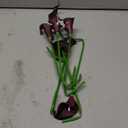 12pcs Artificial Calla Lily Flowers,13" Single Heads PU Flower Small Flower Bouquet Accessorie,Calla Lily Bridal Wedding Bouquet for Greenery Plants Indoor Outside Home Office Decor (Black in White)