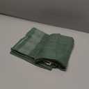 YoungsTex Green Linen Kitchen Window Curtains 40 Inch Length - Small Semi Sheer Drapes with Back Tab Rod Pocket Lightweight for Cafe Bathroom Windows, 2 Panels, 34 X 40 Inch