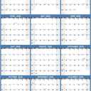 Yearly Wall Calendar 2026 - Large Yearly Calendar 2026 Vertical, Jan 2026 - Dec 2026, 33.7" x 45.1" (Open), 2026 Calendar, Large Wall Calendar 2026, Full Year Paper Calendar with Notes, Thicker Paper
