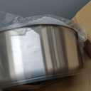 Winco Commercial-Grade Stainless Steel Brazier with Lid, 20 Quart