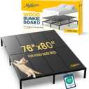 Bunkie Board King Size (76x80''), Wood Bed Support Board, Anti-Slip