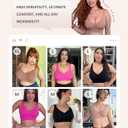 FeelinGirl Bras for Women No Underwire Seamless Smooth Bralette Full Coverage Comfy Everyday Bras with Wide Straps (XXL)