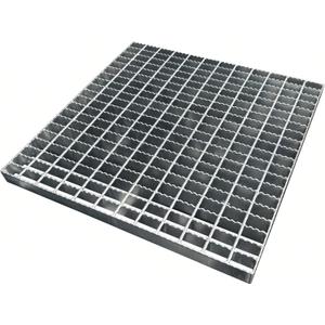 24in B125 Serrated Galvanized Steel Drain Grate (23.6x23.6 in)