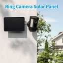 Ring Camera Solar Panel Charger, Compatible with Stick Up Cam Battery, Ring Spotlight Plus/Pro, Waterproof 4w6v (Black 2Pack)