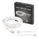 FRANKEVER 23Gauge Hidden Super Flat Audio Cable Suitable for Audio Wire LED Lighting Connection and Other Low Voltage Appliance Connection (Wire(25 ft)+2 ConnectorsD)