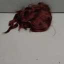 AISI HAIR Curly Bob Wig with Bangs Short Wavy Wine Red Color Wigs for Women Bob Style Synthetic Heat Resistant Bob Wigs