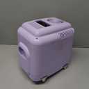 YASHE Mini Fridge, 4 Liter Makeup Fridge, 110V AC/ 12V DC Thermoelectric Cooler and Warmer Small Fridge for Bedroom, Drink, Dorm, Car, Purple