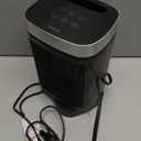 Small Portable Space Heater for Indoor Use - with 70Rotating Feature, JIBUFI 1500W PTC Electric Heater, Rapid and Safe Heating, Remote Control, 1-12 Hr Timer for Bedroom, Office