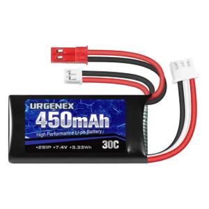  Batería Lipo De 7.4v 2s 30c 450mah
