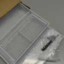 OPNICE Desk Organizers and Accessories, 2-Tier Computer Monitor Stand Riser with Drawer and 2 Pen Holders, Laptop Stand, Office Desk Accessories for Office Supplies, White (White 1-Pack)