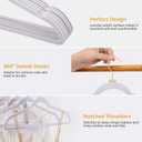 Premium Velvet Clothes Hangers Pack of 60, Heavy Duty - Non Slip - Velvet Suit Hangers with White - Gold Hook, 0.2 Inch Slim Space Saving Hangers for Suits, Pants, Shirts, and Dress (White)