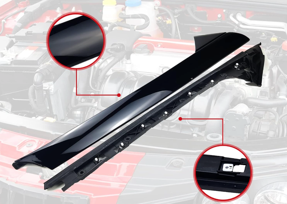 Windshield A-Pillar Molding Trim Kit Compatible with Ford Explorer 2011-2019 Replaces 926-450 926-451 4 Pcs