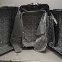 Rockland Melbourne Hardside 3 Piece Expandable Spinner Wheel Luggage Set, (20"/24"/28"), Black