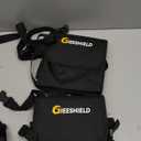 Truck Gun RackSet of 2, Seat Back Gun Rack with Adjustable Straps, 600D Oxford Cloth, Universal Rifle Holder, PVC Coated, Secure Storage Pockets for Hunting Gear, Easy to Install Vehicle Gun Rack (Black_1)