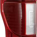 LED Tail Lights w/Blind Spot Module NOT Included Compatible with 2020 2021 2022 Ford F250 F350 F450 Super Duty TailLight Rear Brake Lamp Signal Assembly Left Driver Side FO2800282 LH 20-22