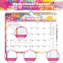 2026 Calendar, 2026 Wall Calendar, 18 Month Wall Calendar 2026-2027, January 2026 to June 2027 Calendar with Twin-Wire Binding, Hanging Hook and Julian Dates, 11" X 8.5" (Colorful)