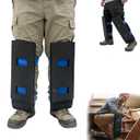 Toe Knee Crawler Knee Pads For Attic, High-Density Foam Material, 60 Degree Hardness, Non-Slip Wide Straps, Comfortable, Lightweight, Effective Protection for Knees and Shins, Ideal for Crawling Work,.