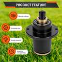 037-6015-50 Spindle Assembly for 42'' 48'' 52'' 60'' 72'' Deck, Compatible with B ad Boy CZT, ZT Elite, P up Pup Lightning, M averick Ride-On Mower, Replaces 037-6015-00 S tens 285-951, 3 Pack