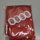 Christmas Shower Curtain, Red Merry Xmas Glitter Sparkle Bokeh Snowflake Winter New Year Holiday Bathroom Curtain Waterproof Fabric Machine Washable with Hooks, 72" Wx72 L