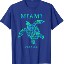 Miami Florida Sea Turtle Boys Girls Kids Vacation Souvenir T-Shirt