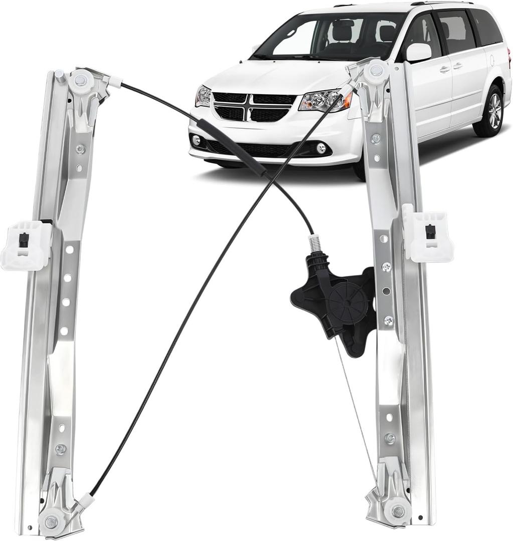 749-508 Front Driver Side Power Window Regulator Without Motor Replacement Fit for Chrysler Town & Country Dodge Grand Caravan Ram C/V for VW Routan 2008-2016