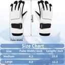 Pistha Winter Gloves Men Waterproof Gloves Thermal Ski Snow Gloves with Screen Touching for Cold Weather Outdoor Sports Work, L
