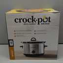 Crock-Pot 4.5 Quarts Manual Design Series Slow Cooker with 3 Manual Heat Settings Cooks Meals for 4 Plus People with Removable Stoneware Bowl, Silver