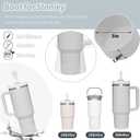 3 x Stanley Cup Accessories Set - 6 Pcs Silicone Spill Proof Stopper, 2 Straw Cover Caps, 1 Silicone Boot for 40/30oz Tumbler (Fog)