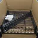 HollyHOME 4 Shelves Adjustable Steel Wire Shelving Rack, Metal Heavy Duty Storage Shelf, Bathroom Storage Tower Kitchen Shelving, 6060CM