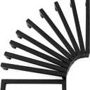 KOOFIZO Solid Square Bar Cabinet Handle - Black Furniture Pull, 5 Inch/128mm Screwhole Distance, 10-Pack for Kitchen Cupboard Door, Bedroom Dresser Drawer, Bathroom Wardrobe Hardware