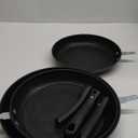 Nonstick Fry Pan Skillet Set, 10"+11"+12" Cast Iron Skillet 3 Pieces Set for Cooking, Professional Frying Pans Nonstick with Stay Cool Handle, PFAS-Free, Dishwasher Safe (KL1)