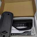 New Upgrade Double Sided Keyless Door Lock with Handle,Stainless Steel Waterproof Double Sided Keyless Door Lock (Black,with Large Cushion)