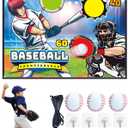 Baseball Throwing Game Set - Backyard/Outdoor/Indoor Mini Baseball Throwing Target Toy with Sticky Goal - Boys Girls Birthday Gift Toy for Kids Yard Backyard Games