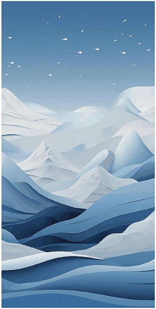 Microfiber Beach Towel Oversized Ultra Absorbent Soft Bath Towel Sandproof Shower Towel for Women Men Camping Travel Swimming Picnic Sports Blue Mountain View,63x31.5 Inch