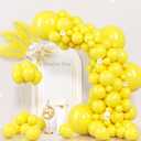 Voircoloria 130pcs Yellow Balloons Different Sizes 18" 12" 10" 5" Party Latex Balloons for Boys Girls Birthday Baby Shower Gender Reveal Wedding Sunflower Party Decorations