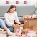 Honeycomb Packing Paper for Moving -12 In x 65 Ft, Shock Proof Brown Wrapping Paper Roll for Shipping With 20 Fragile Stickers & 100Ft Jute Twine -Sustainable & Recyclable Moving Bubble Packing Roll