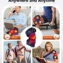 Upgraded 2.0 Red Light Therapy Knee Brace - Knee Massager with 4 Vibration Areas, Cordless Controller, Near Infrared Red Light Therapy Heated Device for Knee Elbow Shoulder