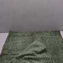 Kevin Textile Spring Throw Pillow Covers Soft Corduroy Decorative Set of 2 Boho Striped Pillow Covers Pillowcases Farmhouse Home Decor for Couch Bed Sofa Living Room 26x26 Inch Moss Green