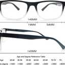 OLOMEE Clear Reading Glasses Men Blue Light Blocking Large Oversized Readers +1.00 Wide Square Cheaters W/Big Head/Large Face