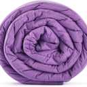 TONGDADA Kids Weighted Blanket | 40''x60'',10lbs | for Child Between 80-125 lbs | Premium Cotton Material with Glass Beads | Purple