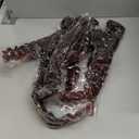 18 Inch 8 Packs Goddess Locs Crochet Hair Ombre Burgundy Faux Locs Crochet Hair for Women Pre Looped River Locs Hair with Curly Ends Synthetic (#TBUG)