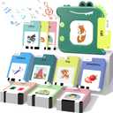 Talking Flash Cards for Toddlers 1 2 3 4 5 6 Year Olds, 420 Sight Words, Montessori Toys to Learning, Pocket Speech Therapy Toys for Toddlers, Sensory Preschool Educational Birthday
